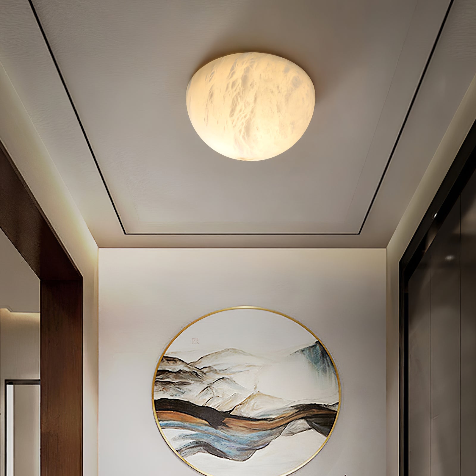 Visoliel Plafonnier Minimaliste en Albâtre - Neutralighting