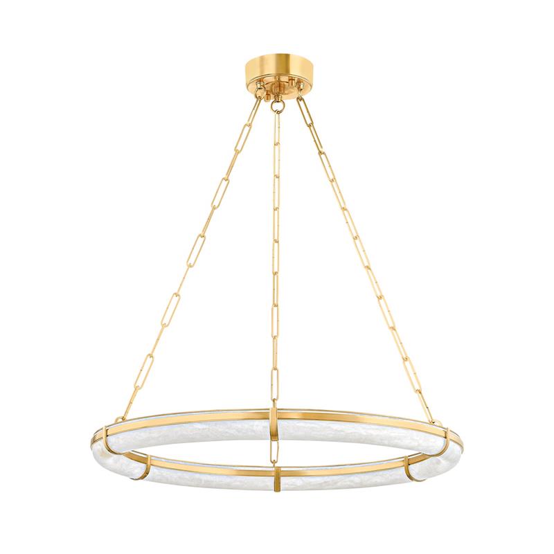 Oltalora Lustre Moderne Minimaliste en Albâtre - Neutralighting