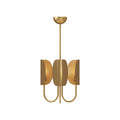 Chandelier en Tissu et Laiton Traditionnel Feuille Unoryra - Neutralighting