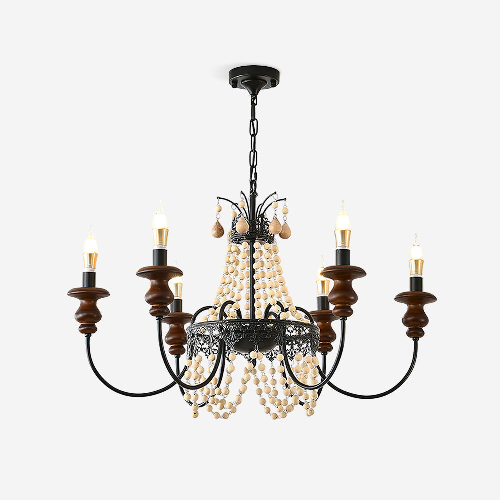 Seraphine Lustre Élégance Rustique en Perles - Neutralighting