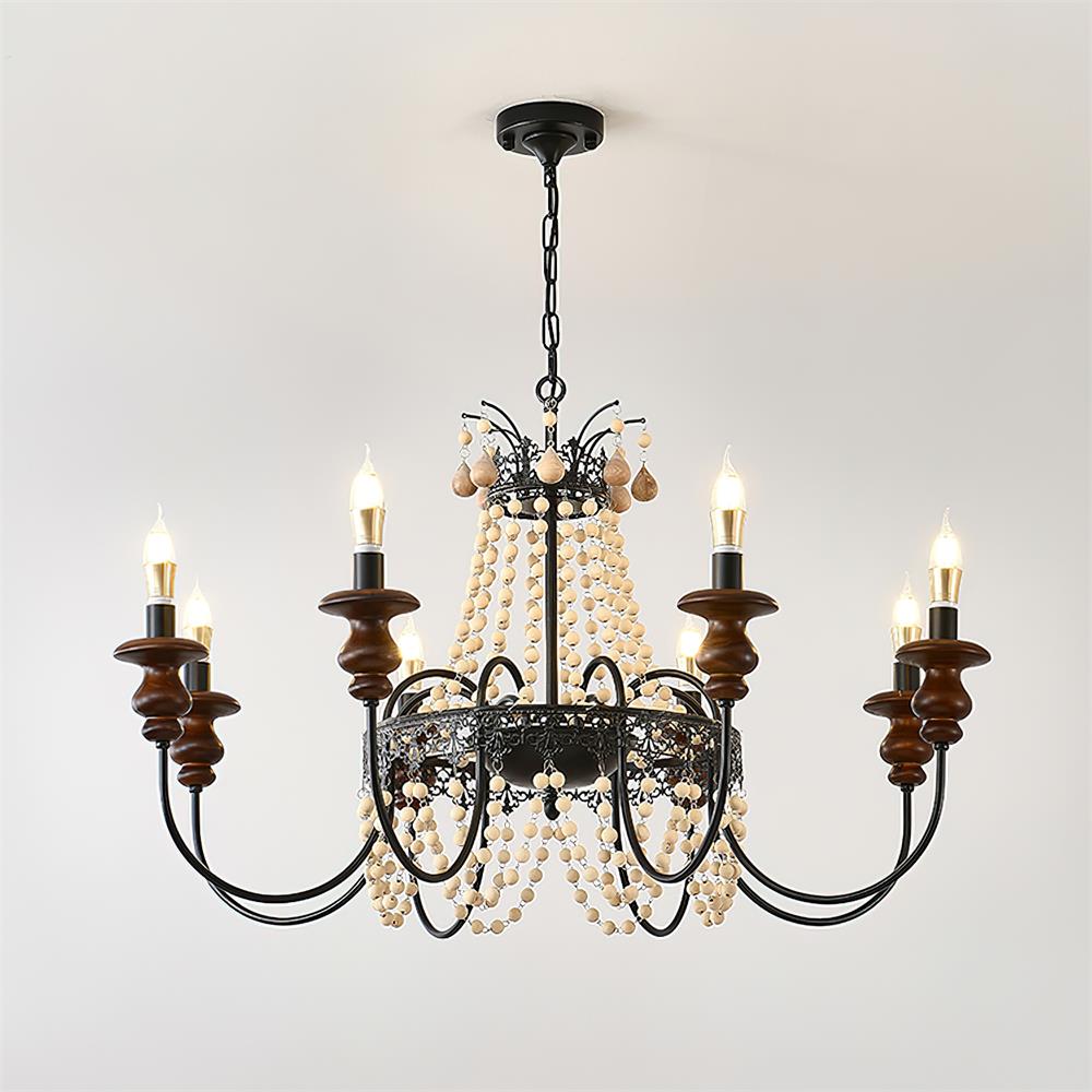 Seraphine Lustre Élégance Rustique en Perles - Neutralighting