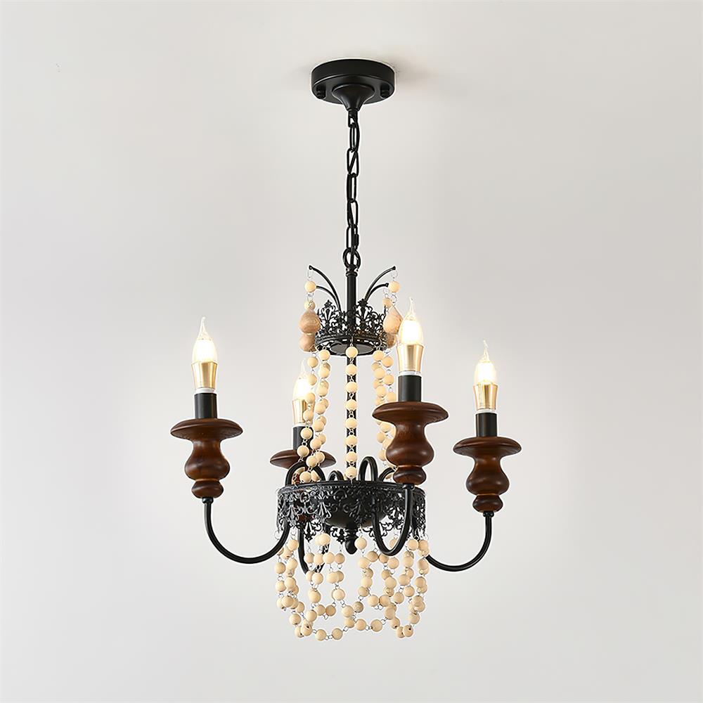Seraphine Lustre Élégance Rustique en Perles - Neutralighting