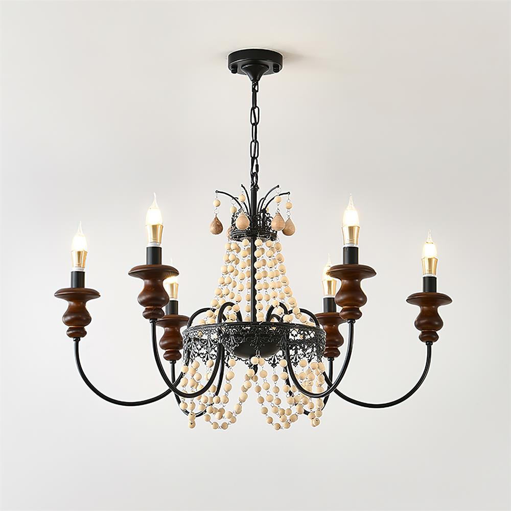Seraphine Lustre Élégance Rustique en Perles - Neutralighting