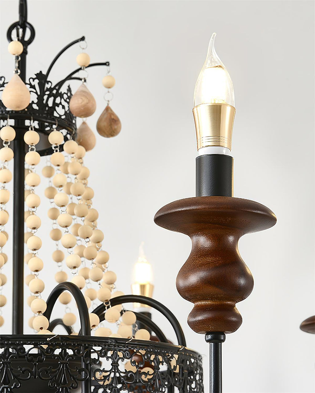 Seraphine Lustre Élégance Rustique en Perles - Neutralighting