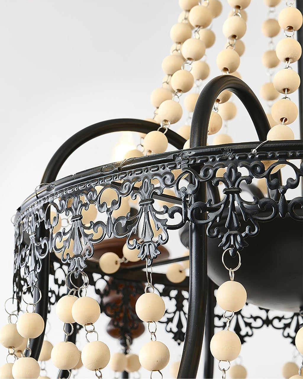 Seraphine Lustre Élégance Rustique en Perles - Neutralighting