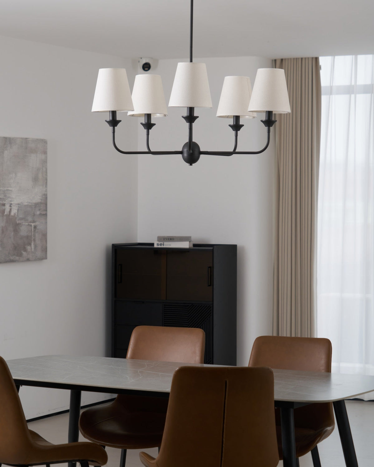 Zesorel Chandelier en Tissu Industriel Vintage - Neutralighting