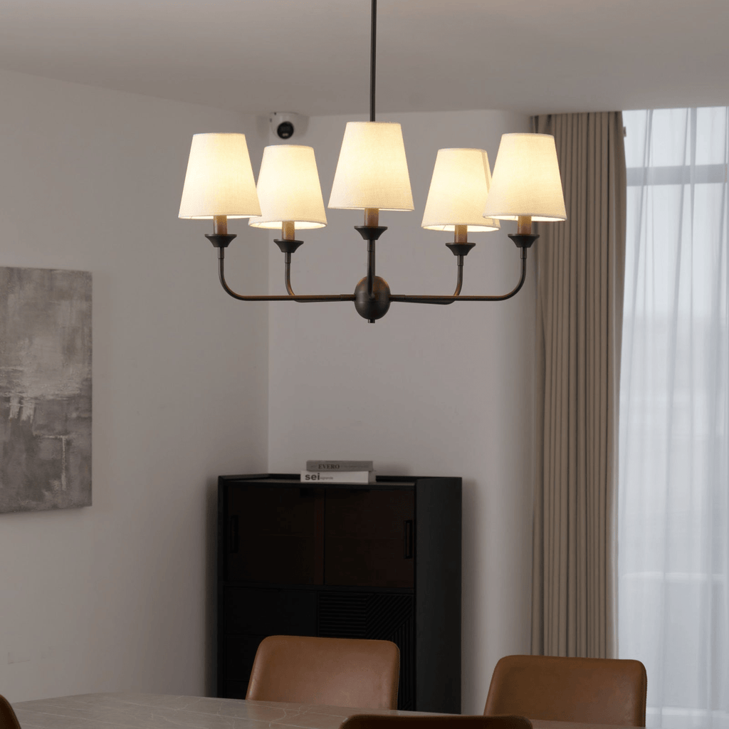 Zesorel Chandelier en Tissu Industriel Vintage - Neutralighting