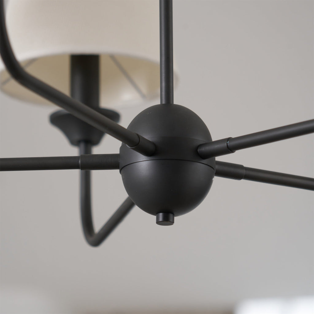 Zesorel Chandelier en Tissu Industriel Vintage - Neutralighting