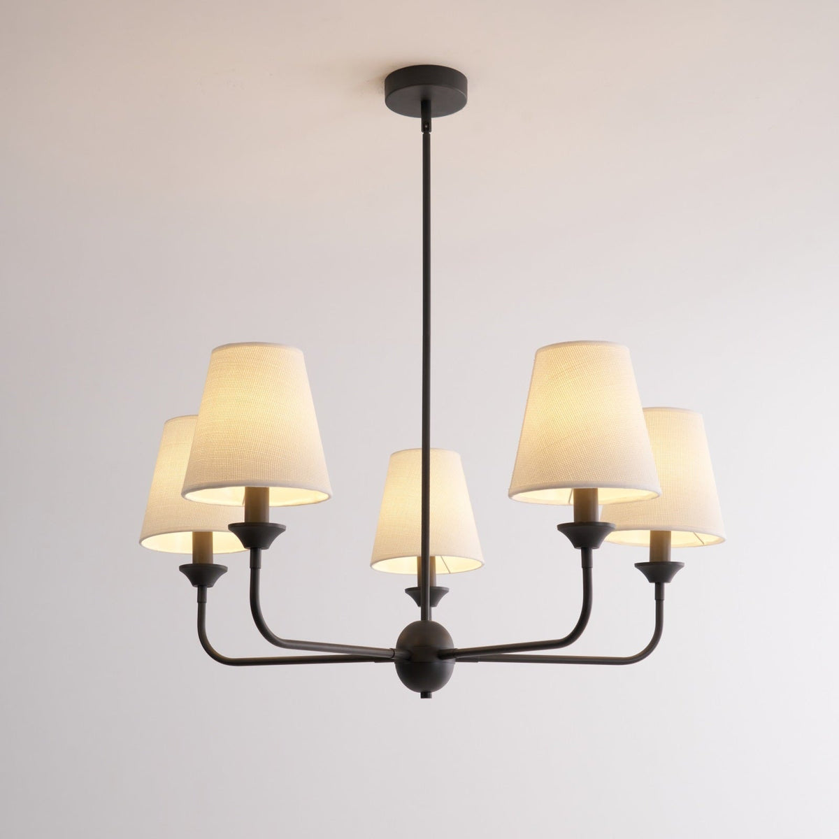 Zesorel Chandelier en Tissu Industriel Vintage - Neutralighting