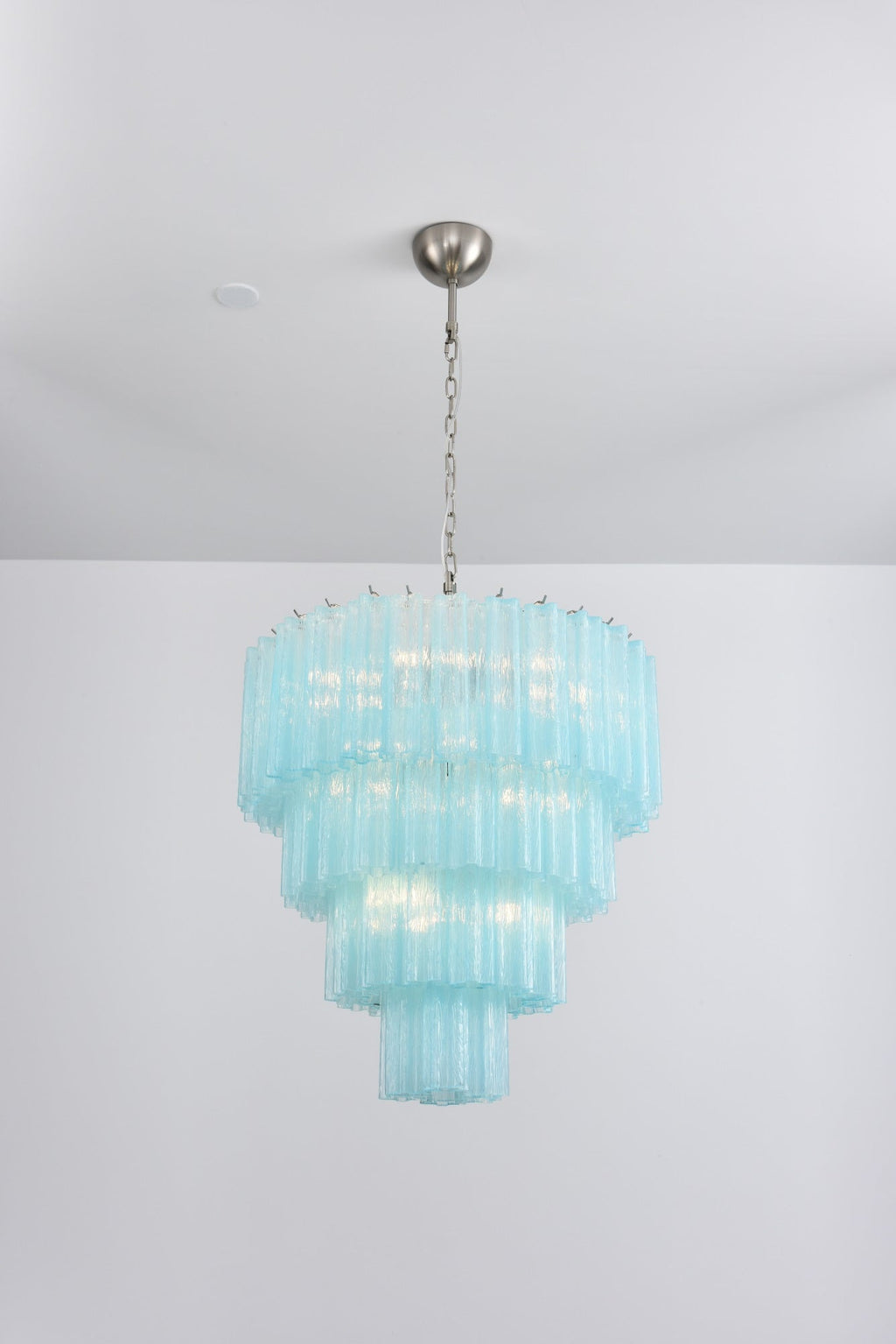 Aurora Lustre Cascade Superposé Verre Élégant Vintage - Neutralighting