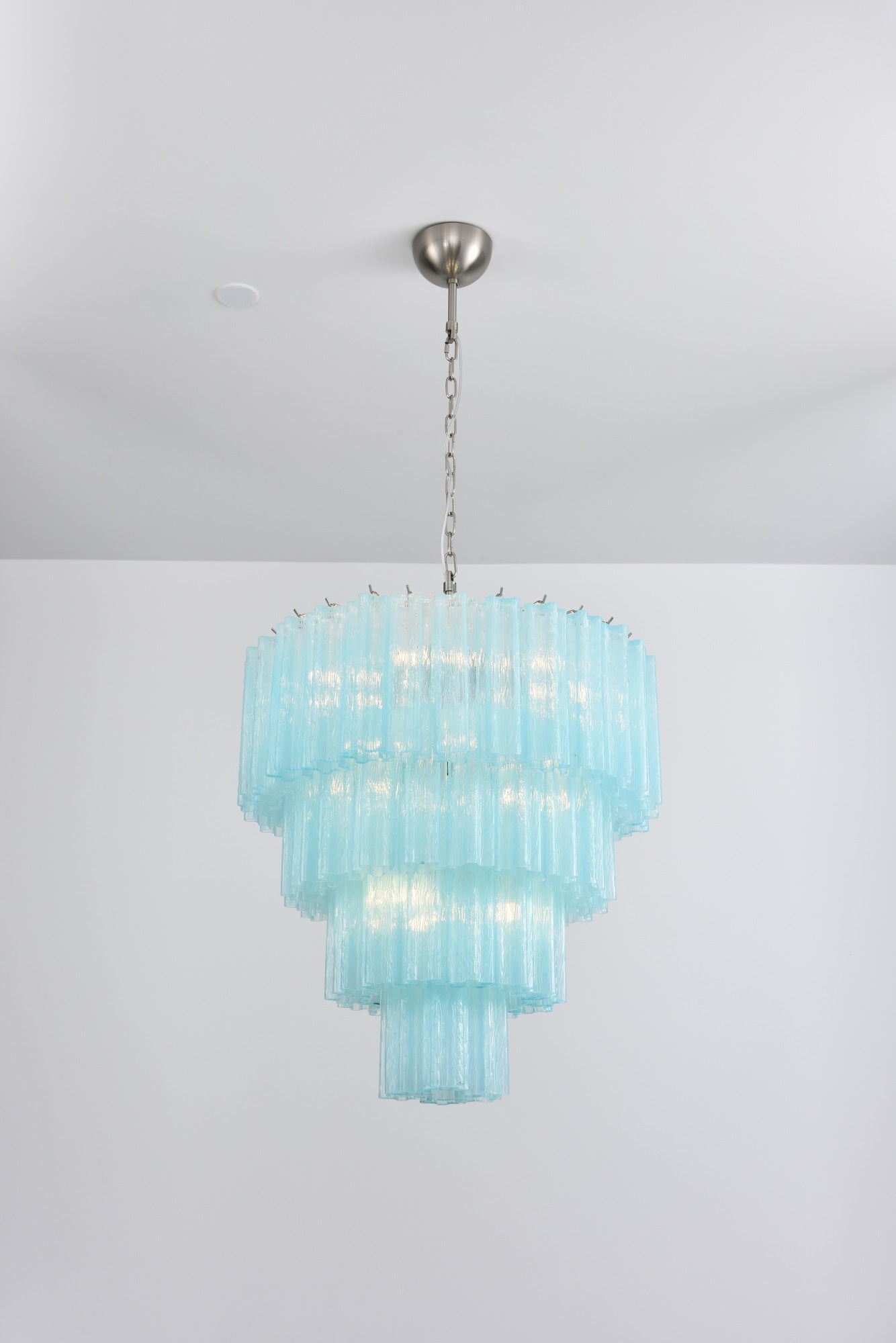 Aurora Lustre Cascade Superposé Verre Élégant Vintage - Neutralighting