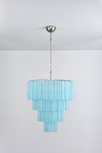 Aurora Lustre Cascade Superposé Verre Élégant Vintage - Neutralighting
