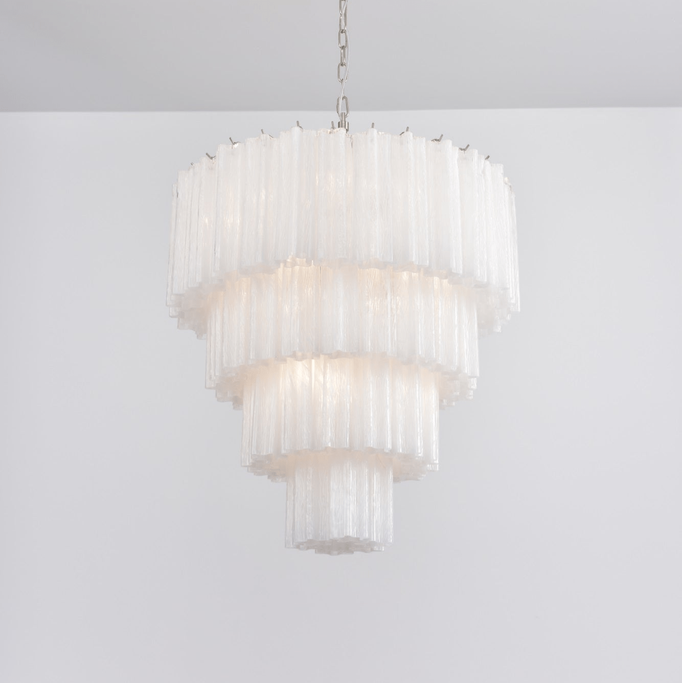 Aurora Lustre Cascade Superposé Verre Élégant Vintage - Neutralighting