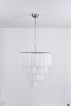 Aurora Lustre Cascade Superposé Verre Élégant Vintage - Neutralighting
