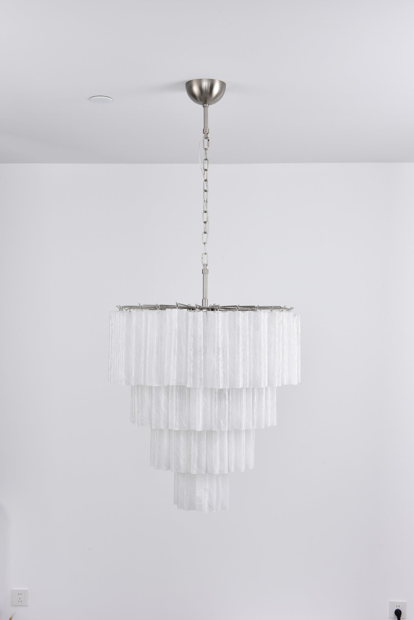 Aurora Lustre Cascade Superposé Verre Élégant Vintage - Neutralighting