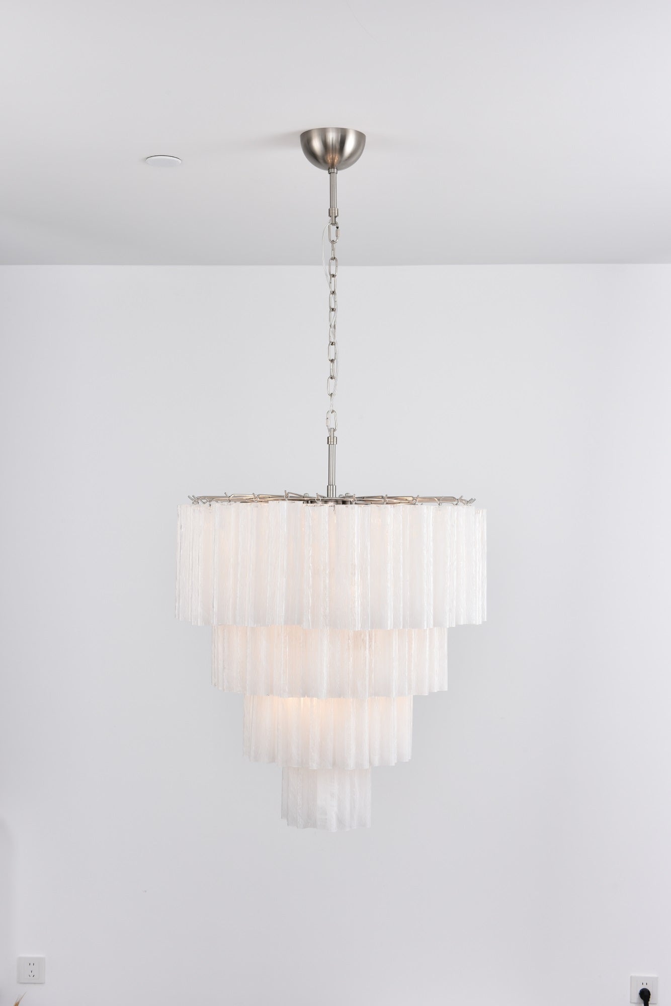 Aurora Lustre Cascade Superposé Verre Élégant Vintage - Neutralighting