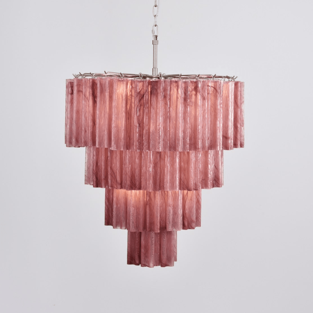 Aurora Lustre Cascade Superposé Verre Élégant Vintage - Neutralighting