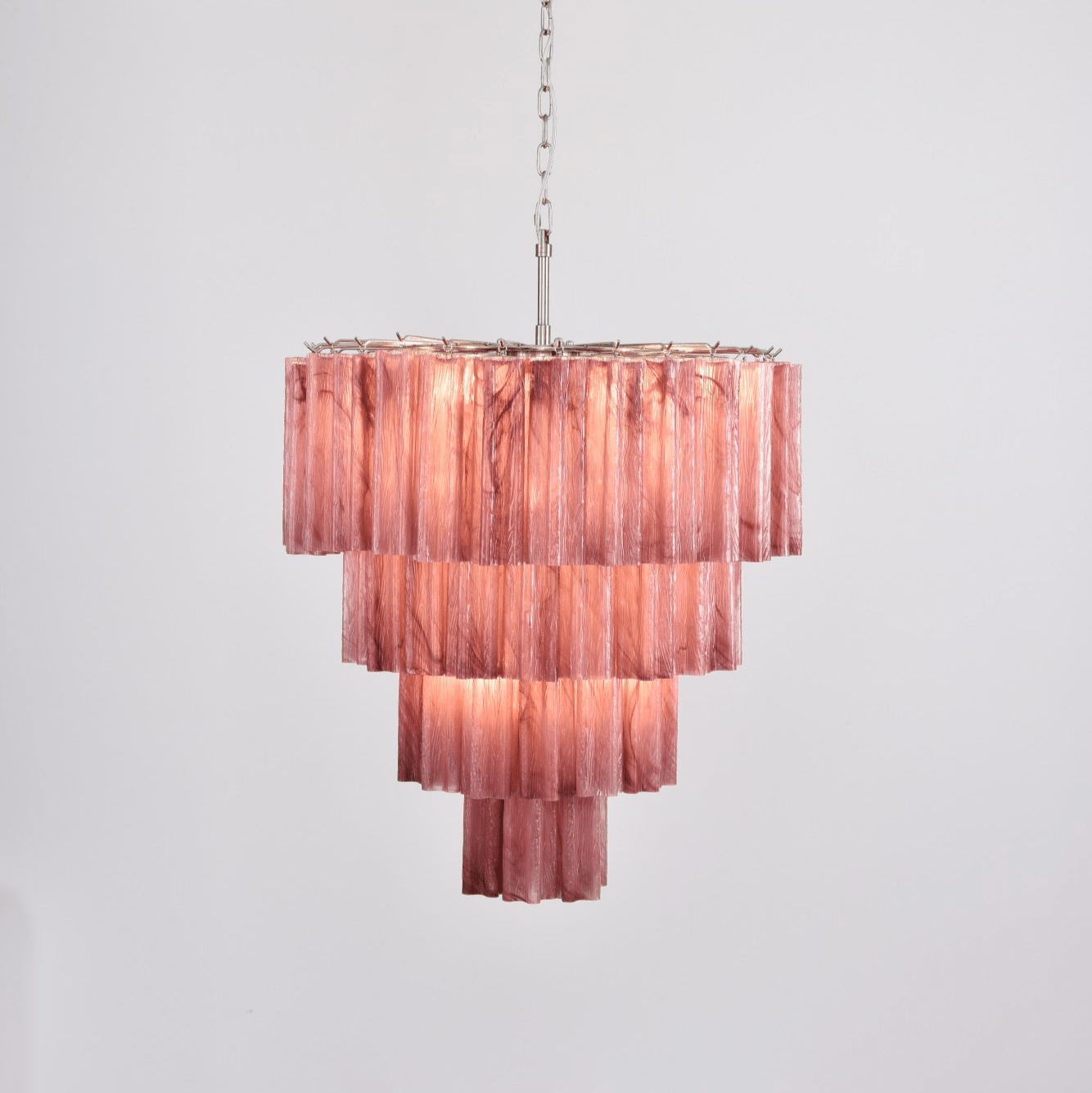 Aurora Lustre Cascade Superposé Verre Élégant Vintage - Neutralighting