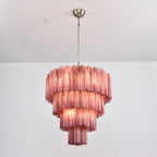Aurora Lustre Cascade Superposé Verre Élégant Vintage - Neutralighting