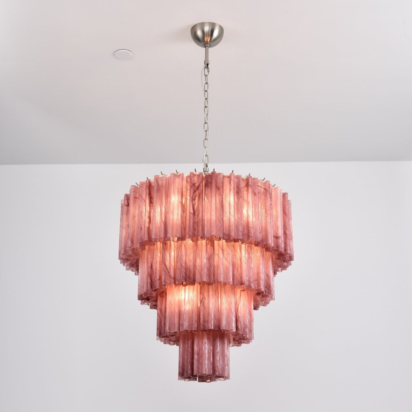 Aurora Lustre Cascade Superposé Verre Élégant Vintage - Neutralighting