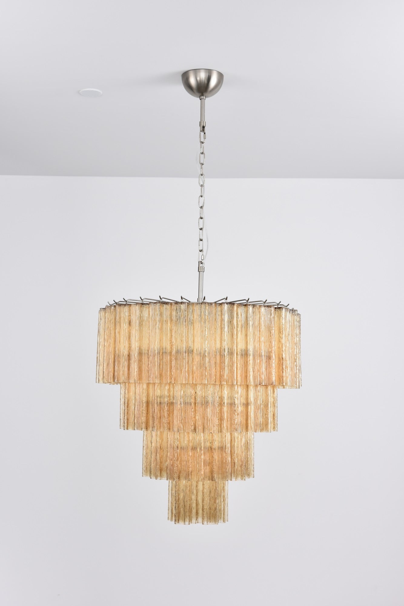 Aurora Lustre Cascade Superposé Verre Élégant Vintage - Neutralighting