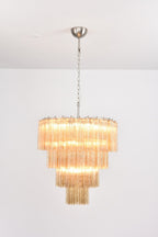 Aurora Lustre Cascade Superposé Verre Élégant Vintage - Neutralighting