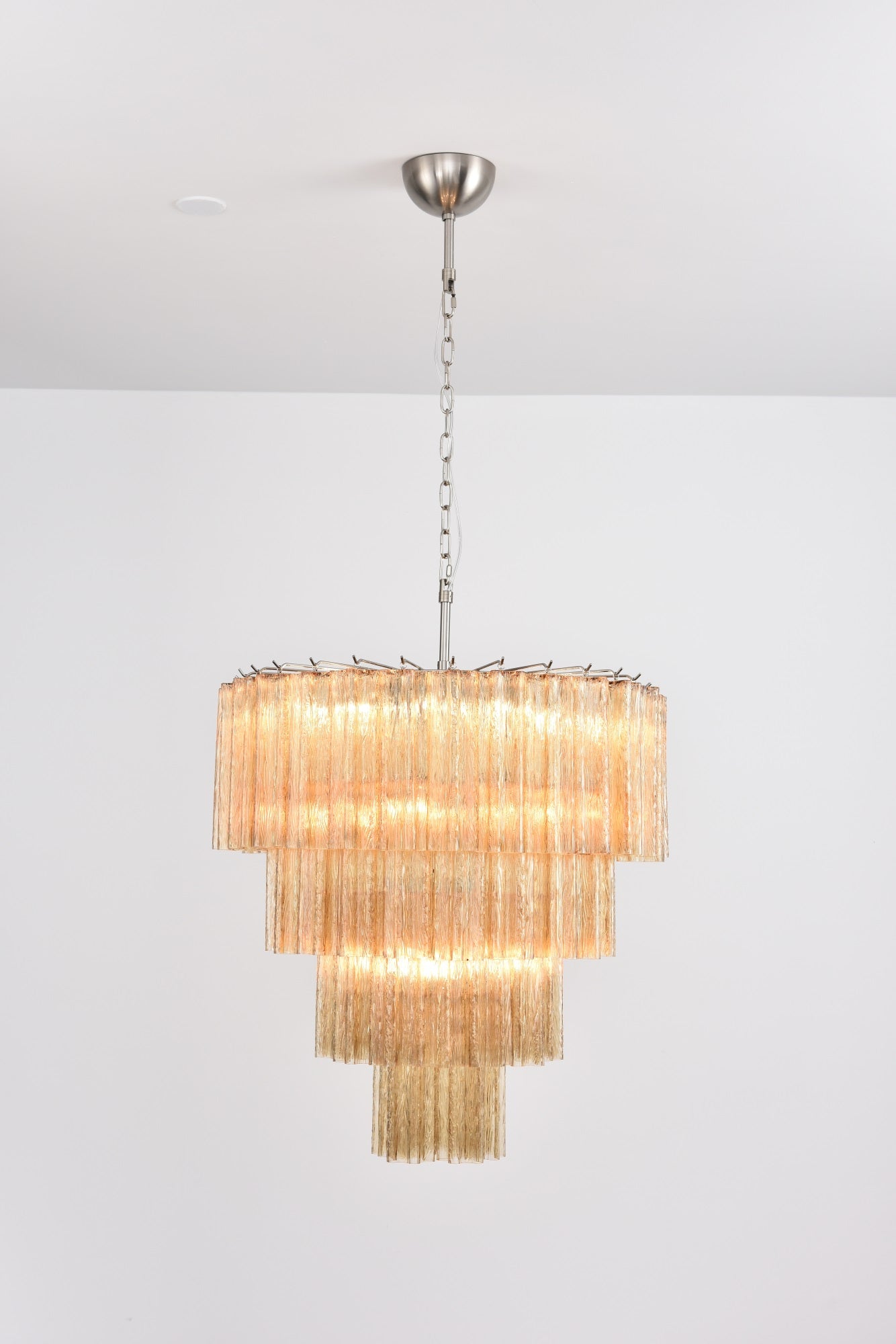Aurora Lustre Cascade Superposé Verre Élégant Vintage - Neutralighting