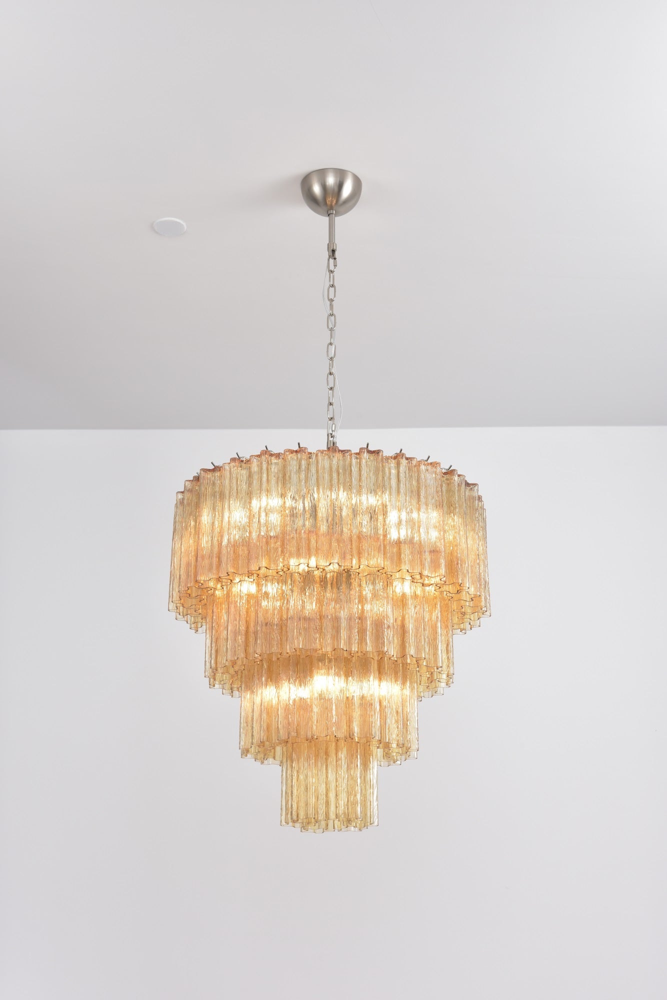 Aurora Lustre Cascade Superposé Verre Élégant Vintage - Neutralighting