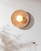Serena Applique Murale Bois Rond Minimaliste - Neutralighting
