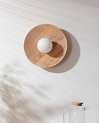 Serena Applique Murale Bois Rond Minimaliste - Neutralighting