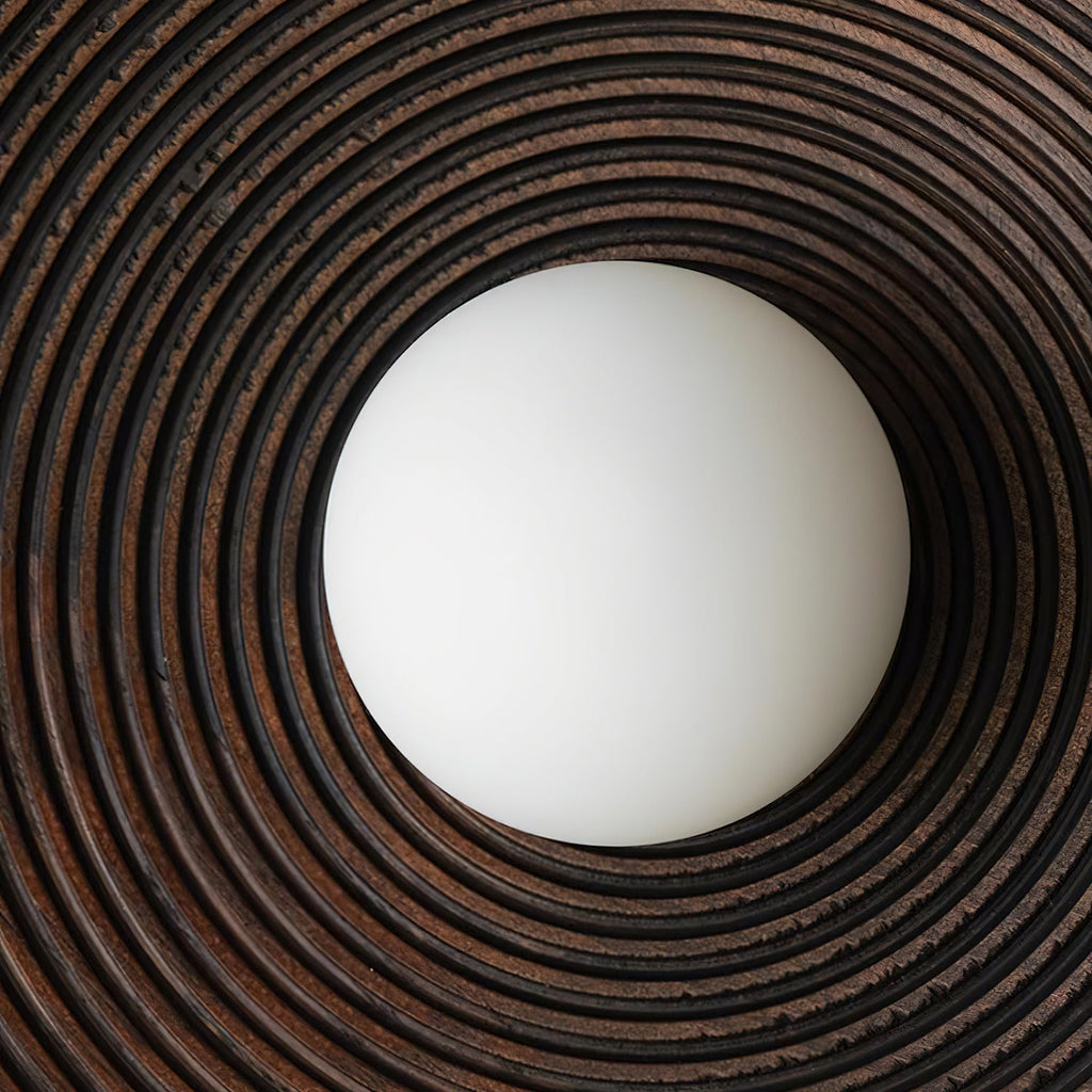 Serena Applique Murale Bois Rond Minimaliste - Neutralighting