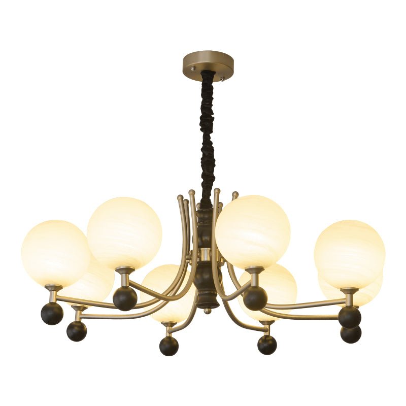 Serenus Lustre Traditionnel Sphérique en Bois - Neutralighting