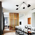 Solara Plafonnier Trois Bras Noir Sculptural - Neutralighting