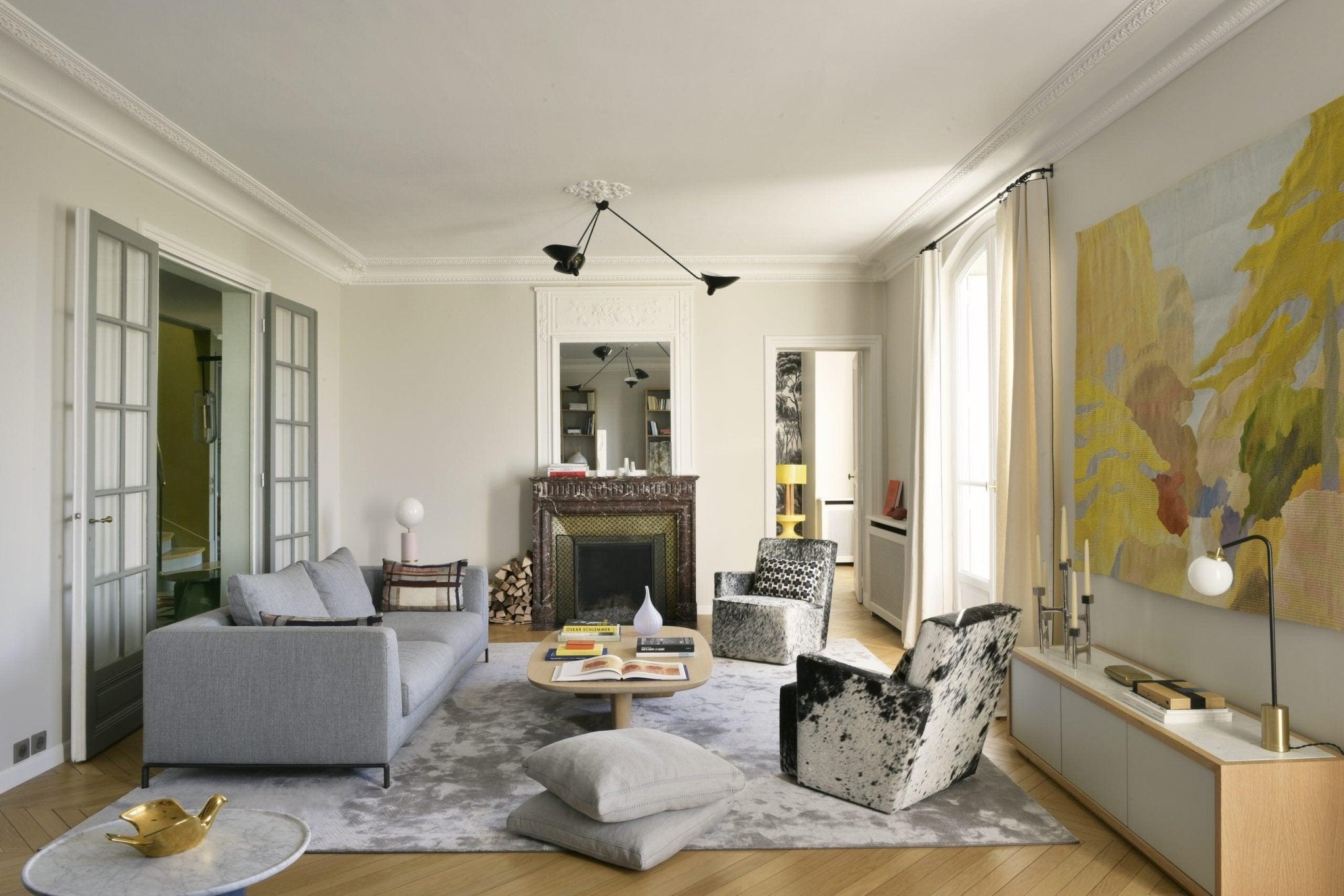 Solara Plafonnier Trois Bras Noir Sculptural - Neutralighting