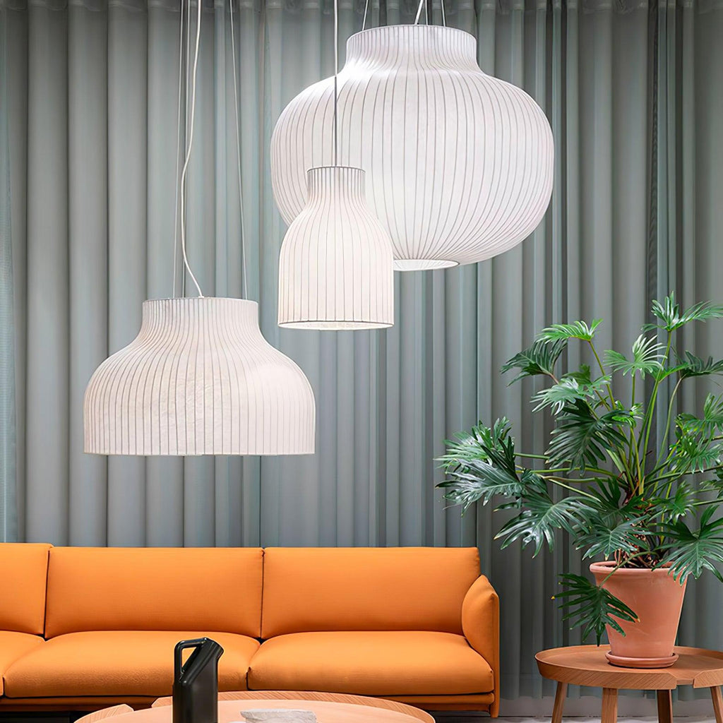 Lumina Lampe Pendante en Soie Canellée - Neutralighting