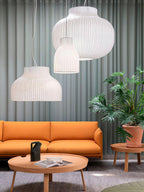 Lumina Lampe Pendante en Soie Canellée - Neutralighting