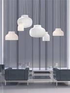 Lumina Lampe Pendante en Soie Canellée - Neutralighting