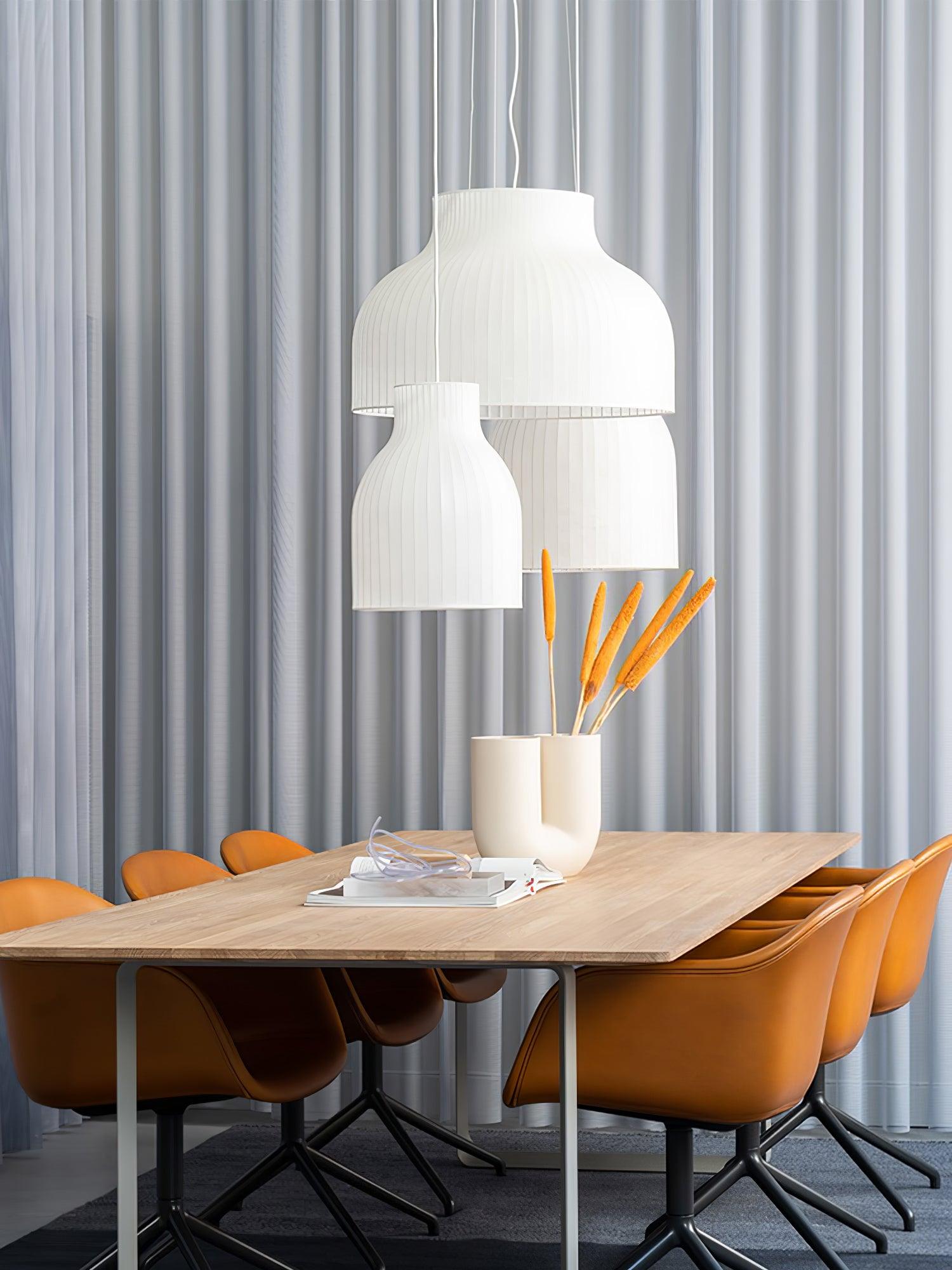 Lumina Lampe Pendante en Soie Canellée - Neutralighting