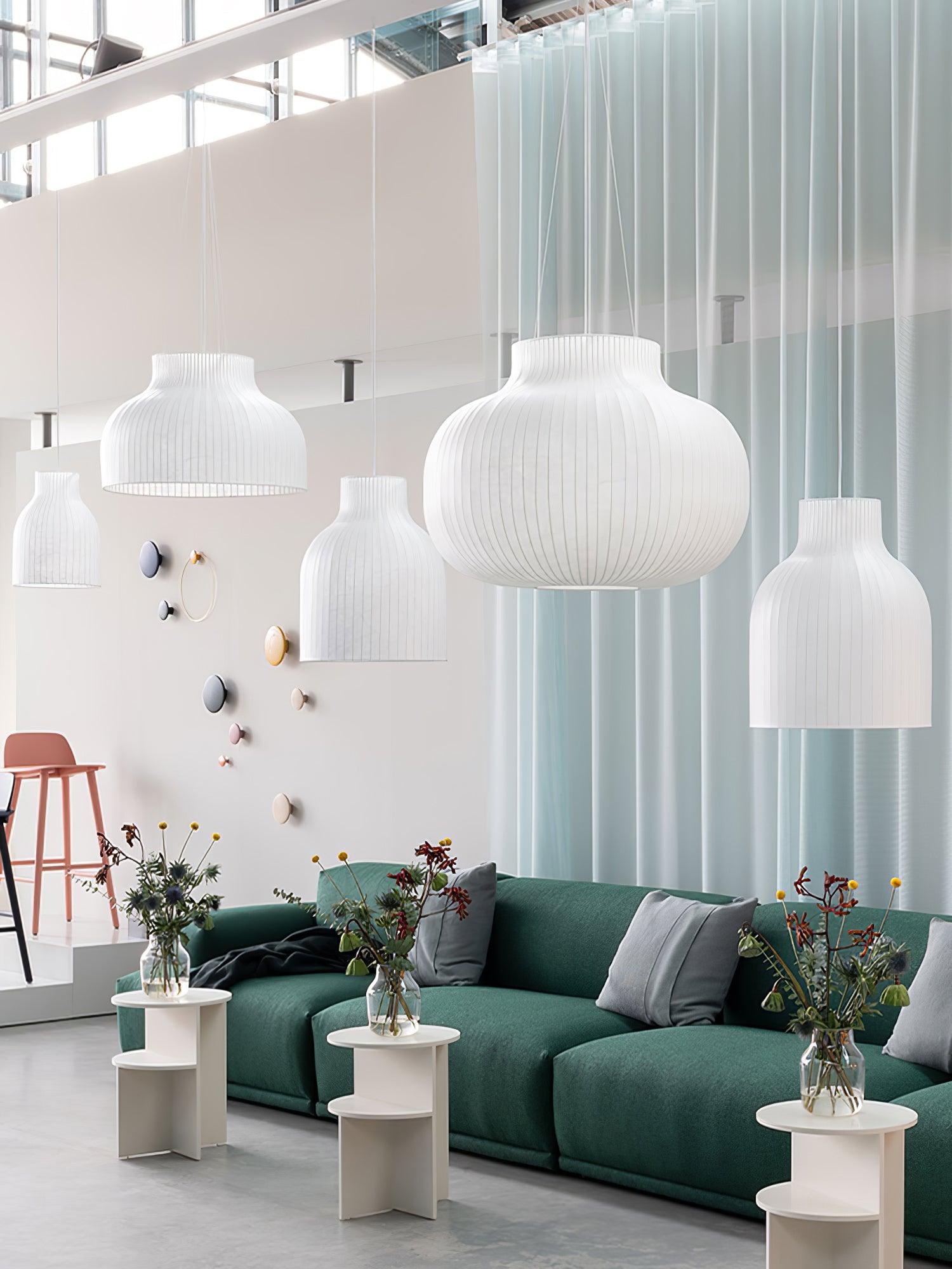 Lumina Lampe Pendante en Soie Canellée - Neutralighting