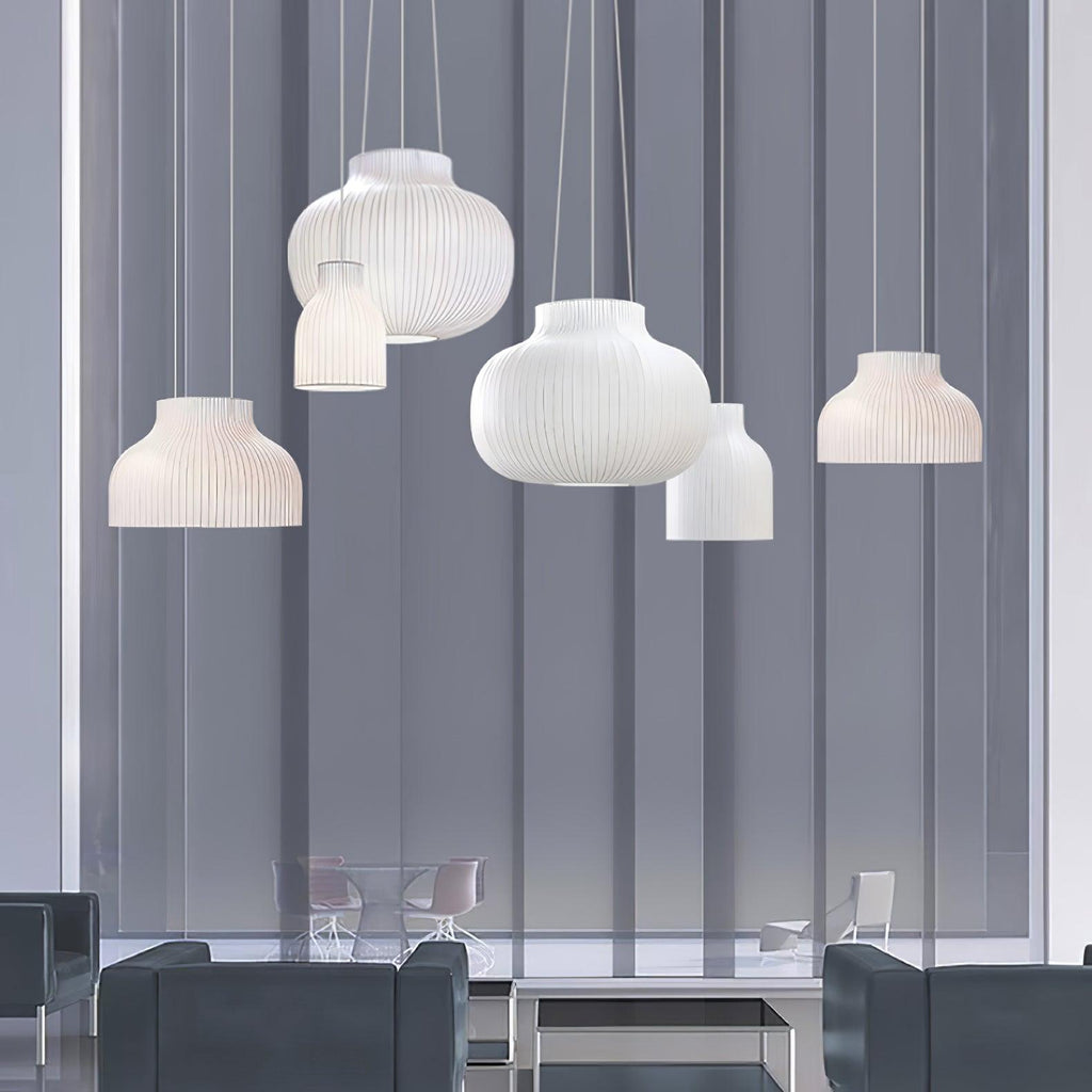 Lumina Lampe Pendante en Soie Canellée - Neutralighting