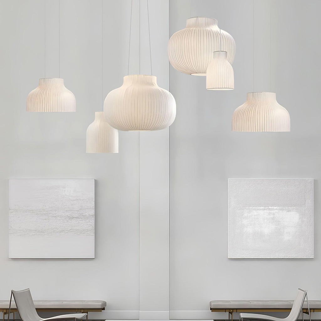 Lumina Lampe Pendante en Soie Canellée - Neutralighting