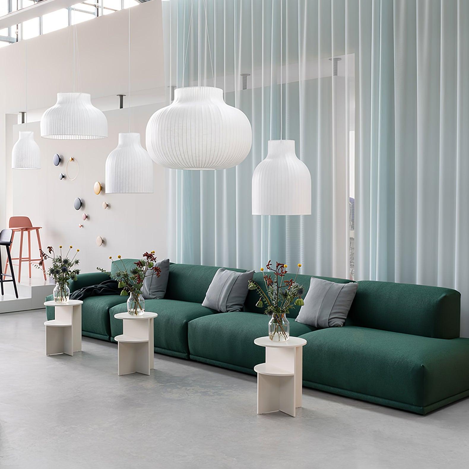Lumina Lampe Pendante en Soie Canellée - Neutralighting