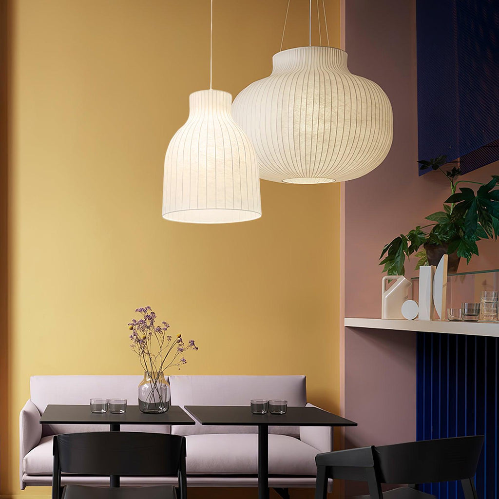 Lumina Lampe Pendante en Soie Canellée - Neutralighting