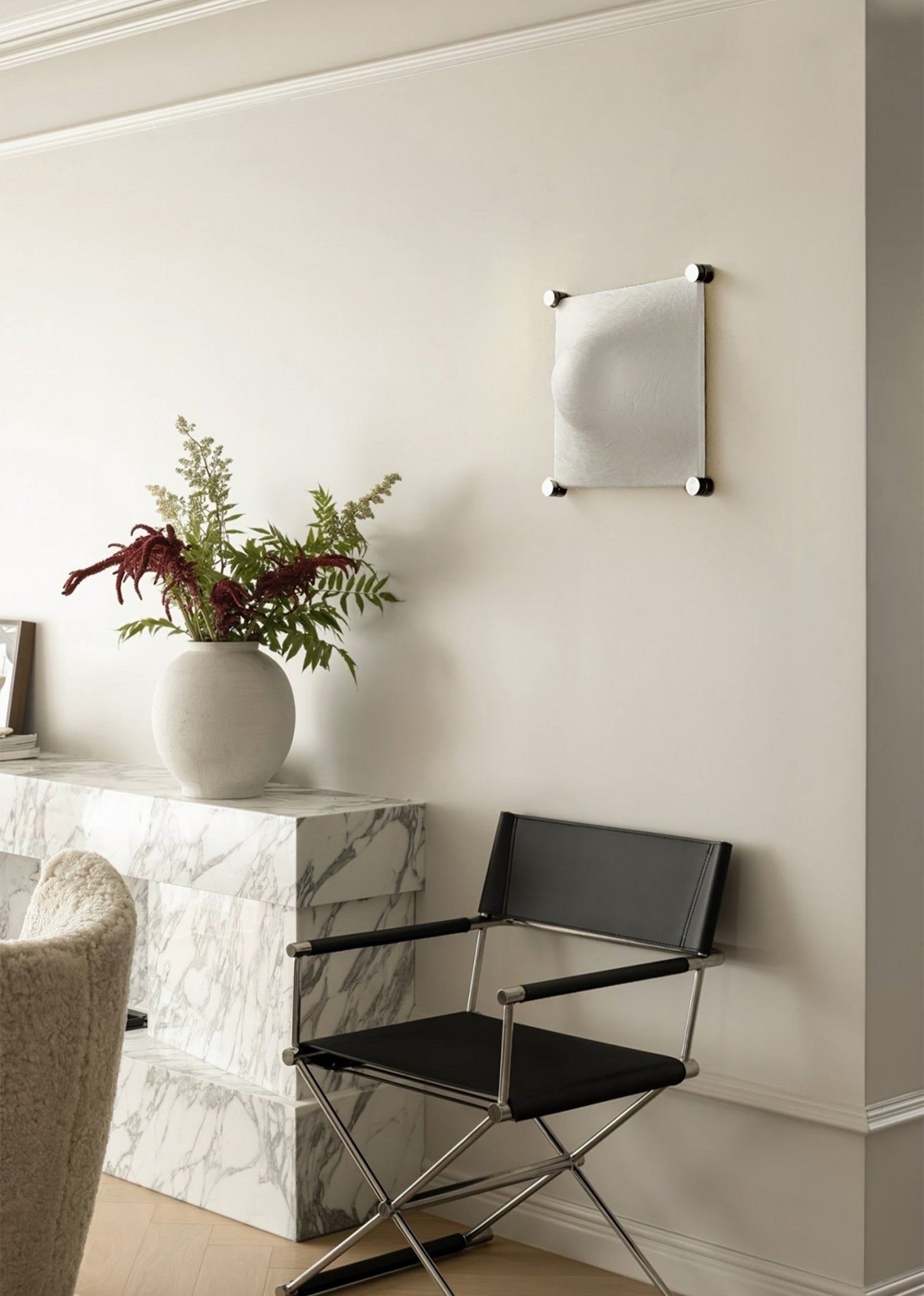 Panel Applique Murale Rustique en Soie - Neutralighting