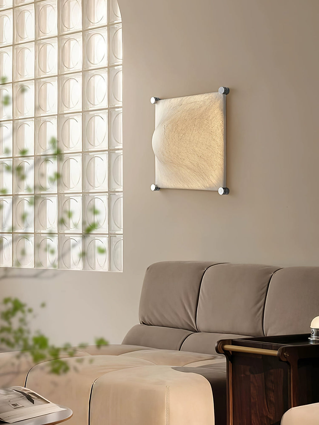 Panel Applique Murale Rustique en Soie - Neutralighting