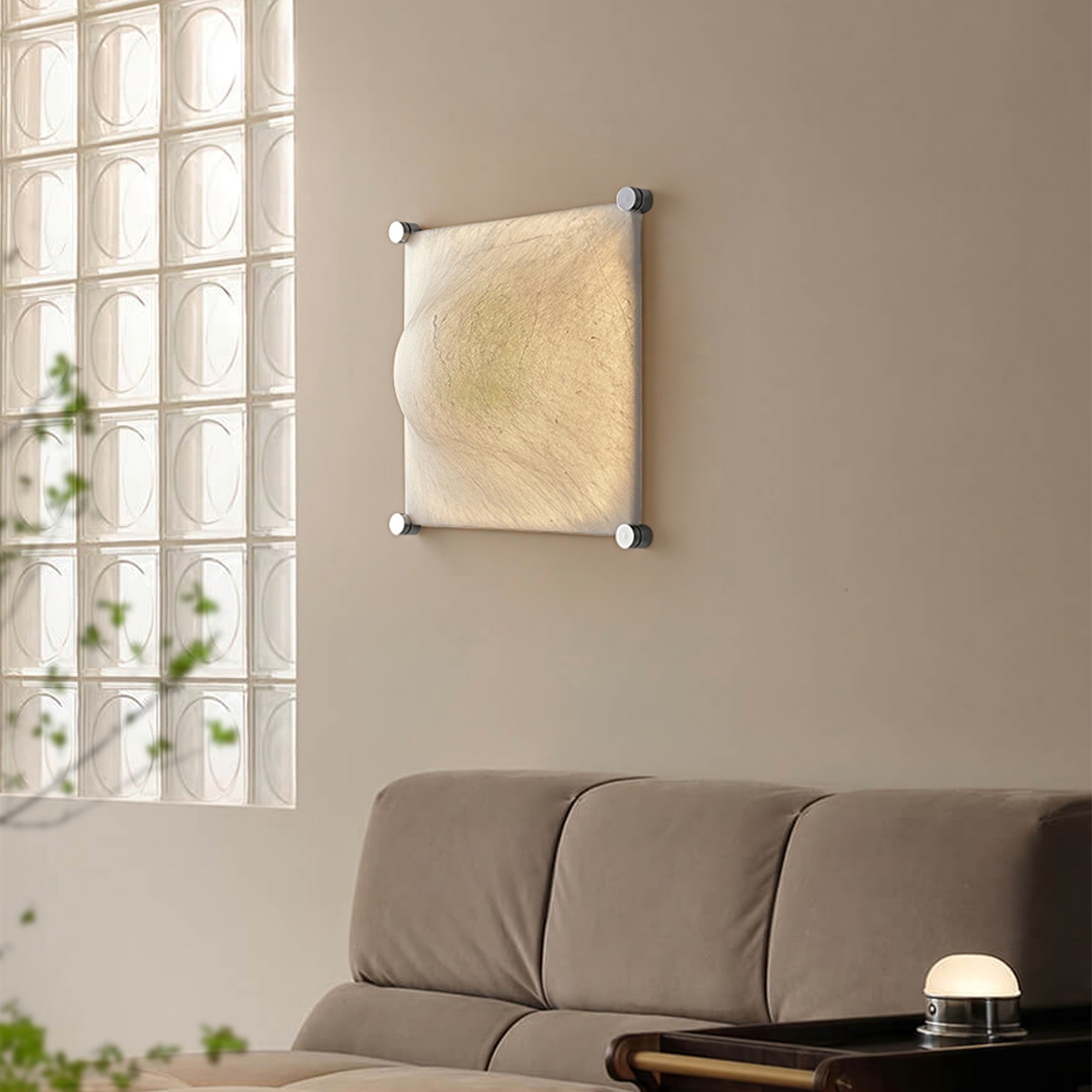 Panel Applique Murale Rustique en Soie - Neutralighting