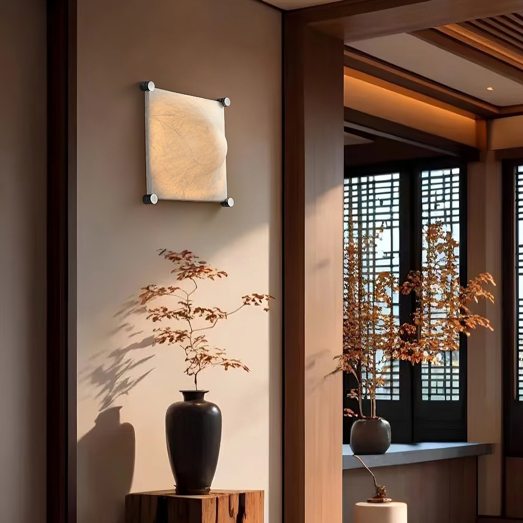 Panel Applique Murale Rustique en Soie - Neutralighting