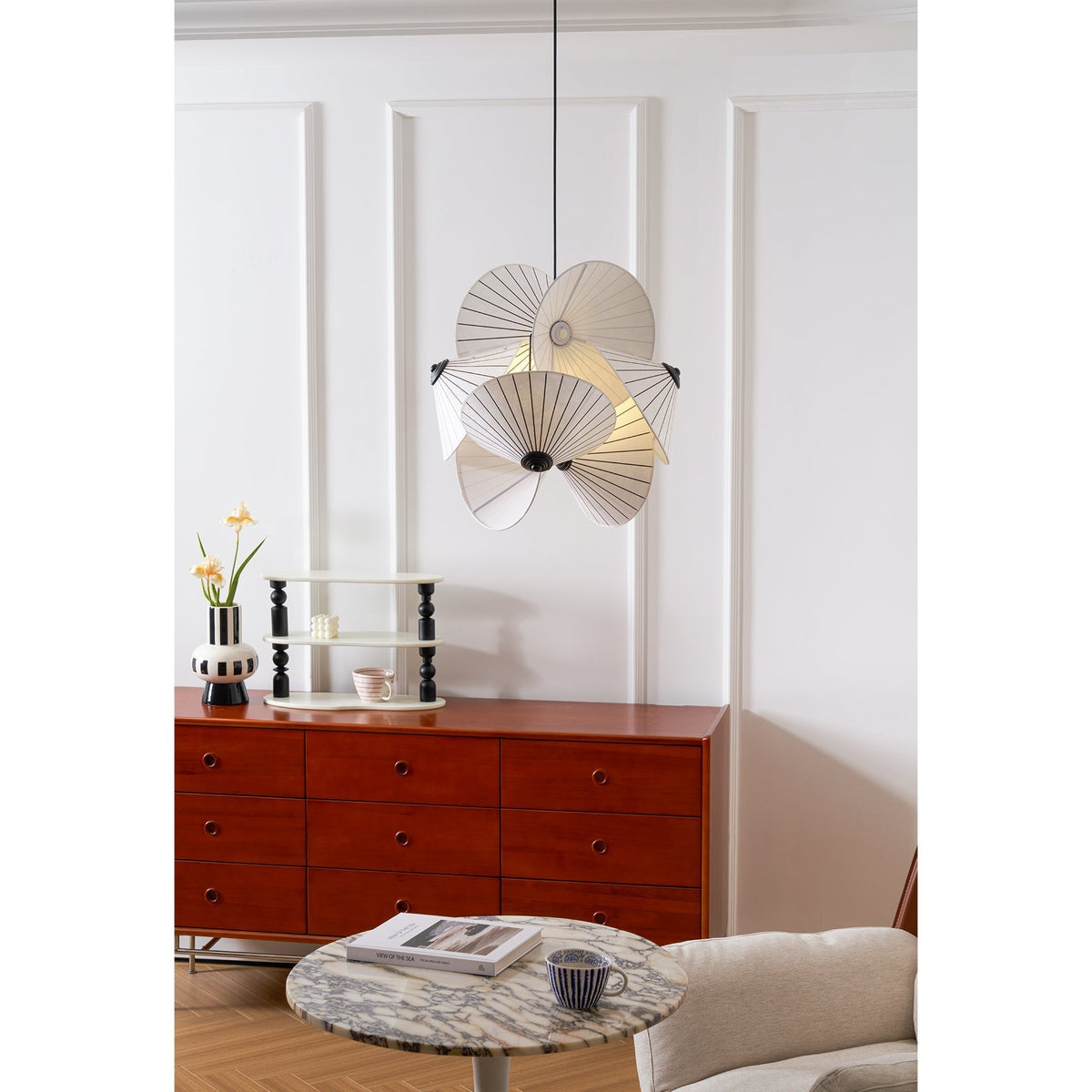 Zerinarae Suspension en Métal et Tissu, Créativité Individuelle - Neutralighting