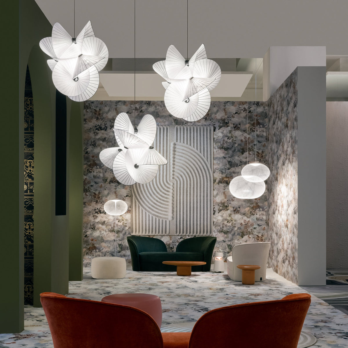 Zerinarae Suspension en Métal et Tissu, Créativité Individuelle - Neutralighting