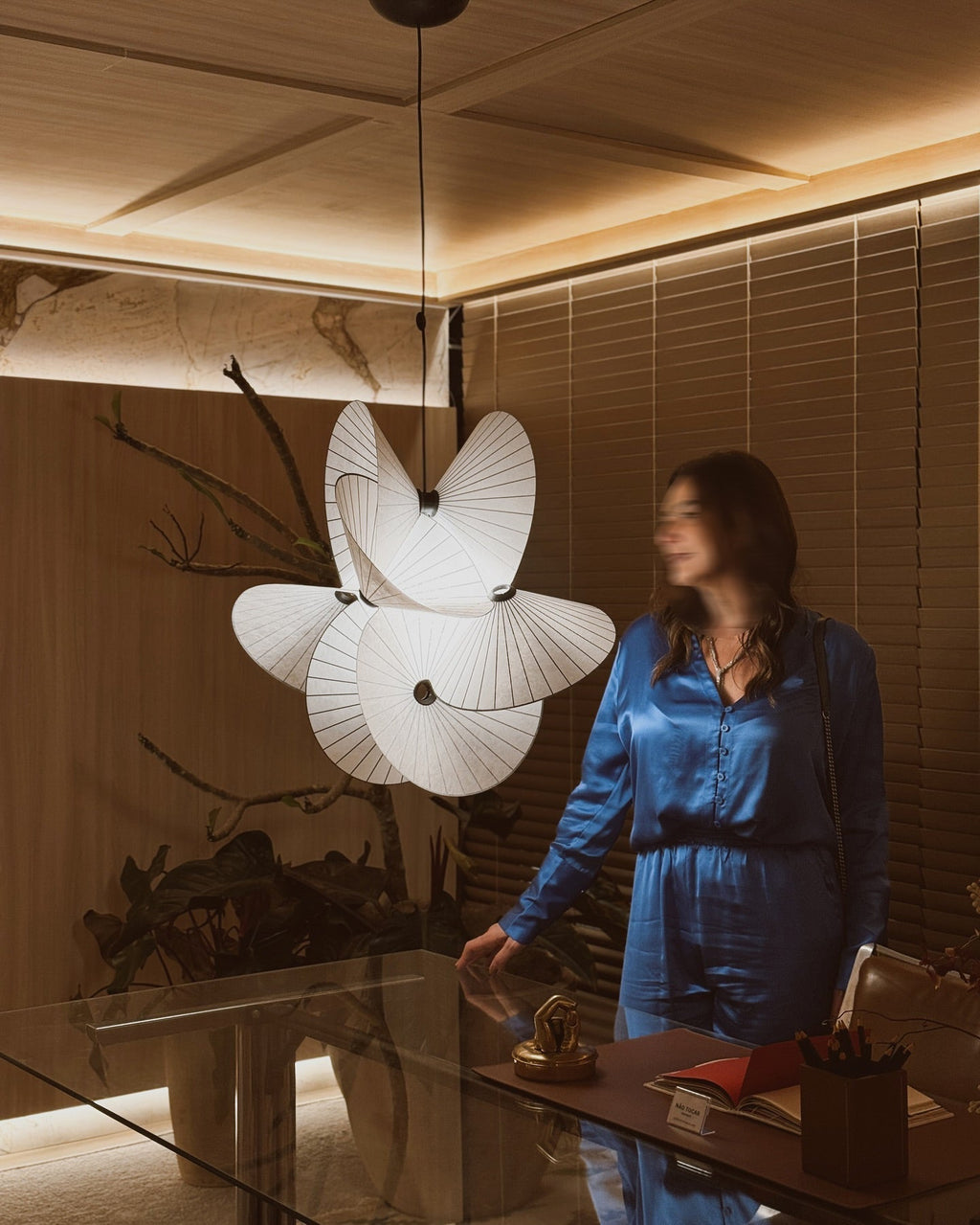 Zerinarae Suspension en Métal et Tissu, Créativité Individuelle - Neutralighting